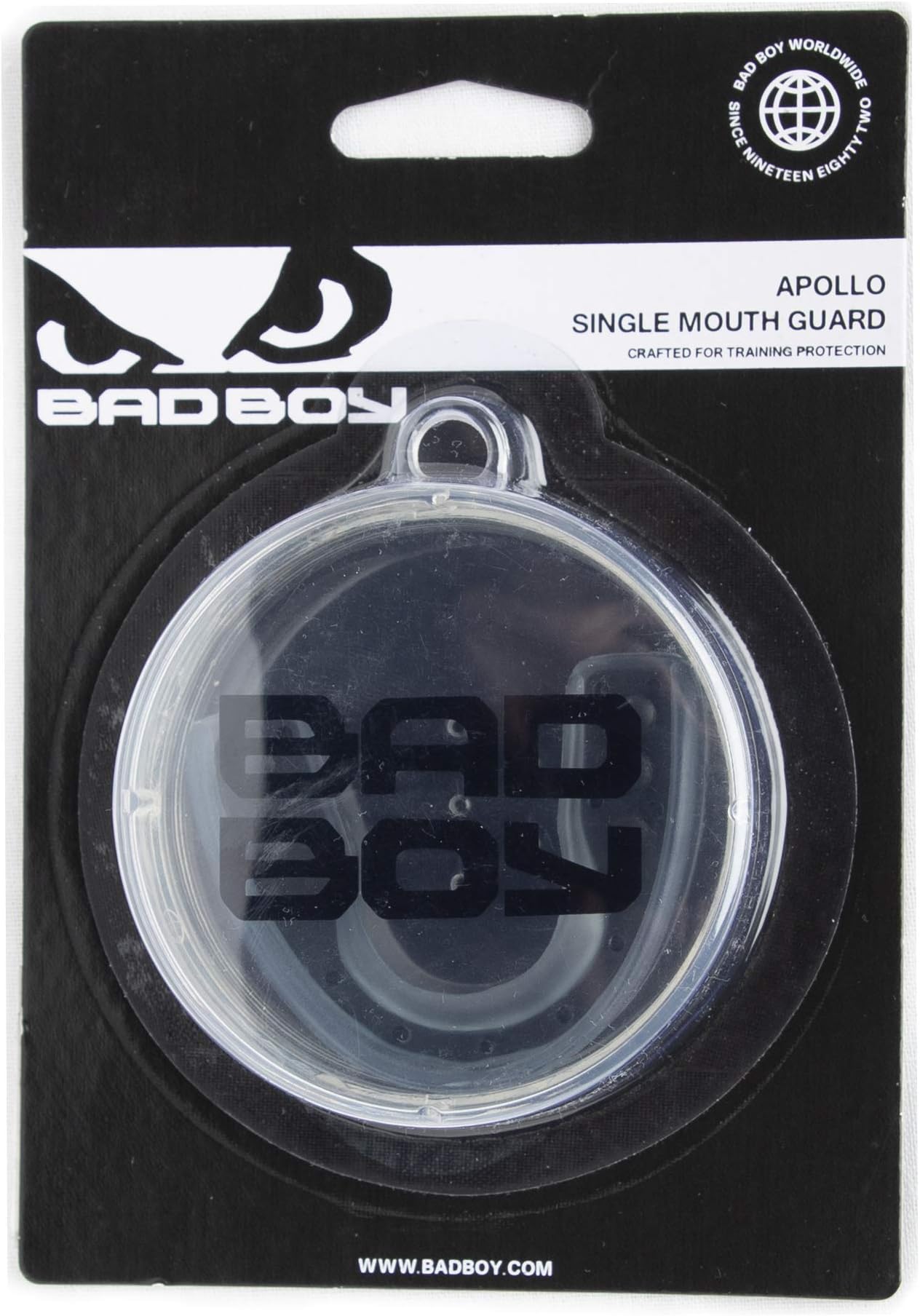 Bad Boy Single Mouthguard (White/Black)