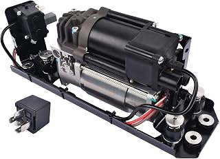 Luftfederungs Kompressorpumpe mit Halterung Ventilblock & Relais, kompatibel mit 5er Gran Turismo F07 2009-2017 5er Touring F11 200-2017 7er F01 F02 F03 F04 2008-2015, Ersatz für 37206784137
