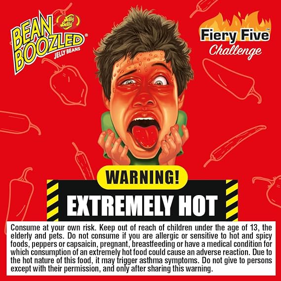 BeanBoozled Spinner Jelly Bean 7th Edition + BeanBoozled Fiery Five 3.5 oz Spinner Gift Box 2-Pack Challenge Fun