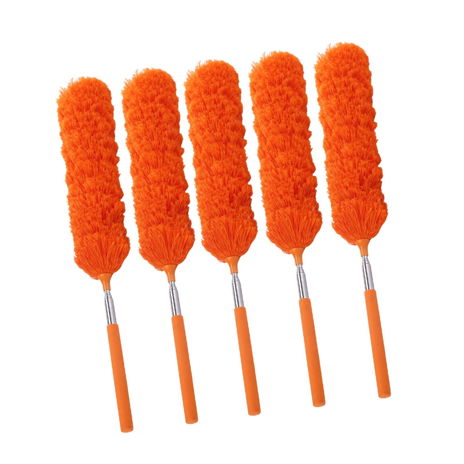 Flexible Bendable Head Fiber Cleaning Dusters Extendable Handle Design for Dusting Curtain Rails Shelves and Electronics Bendable Head Remover
