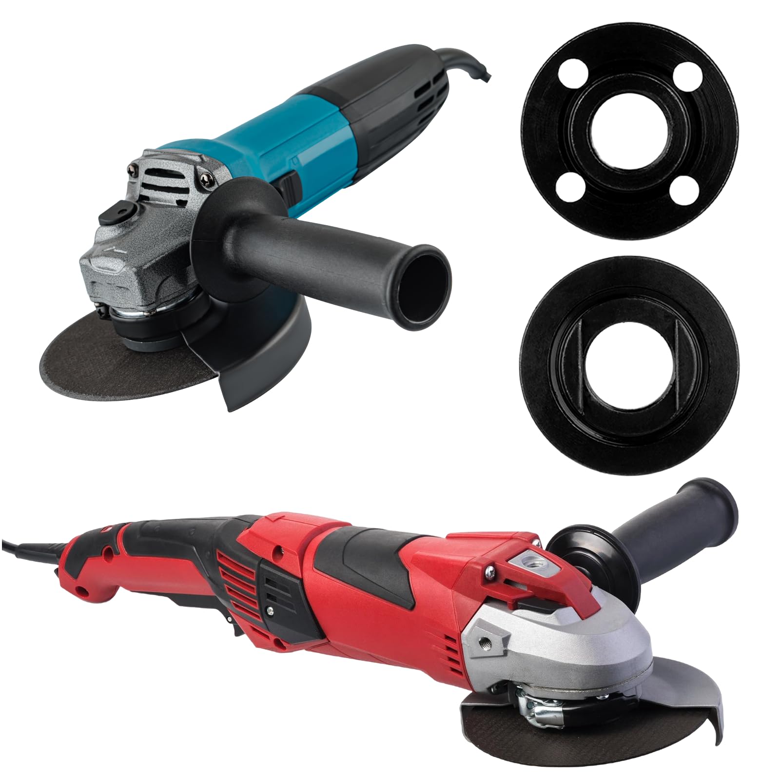 Styquenzer Avuç taşlama anahtarı seti, 5" 5/8-11 açılı taşlama anahtarı, metal, 2 flanş somun, açılı anahtar, açılı anahtar, açılı taşlama makinesi, aksesuar, evrensel yedek aksesuar