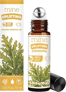 Mine Citronella Oil Roll On – 100% Natural Citronella Essential Oil for Skin, Roller for Outdoor Camping, Hiking, Picnics, Travel