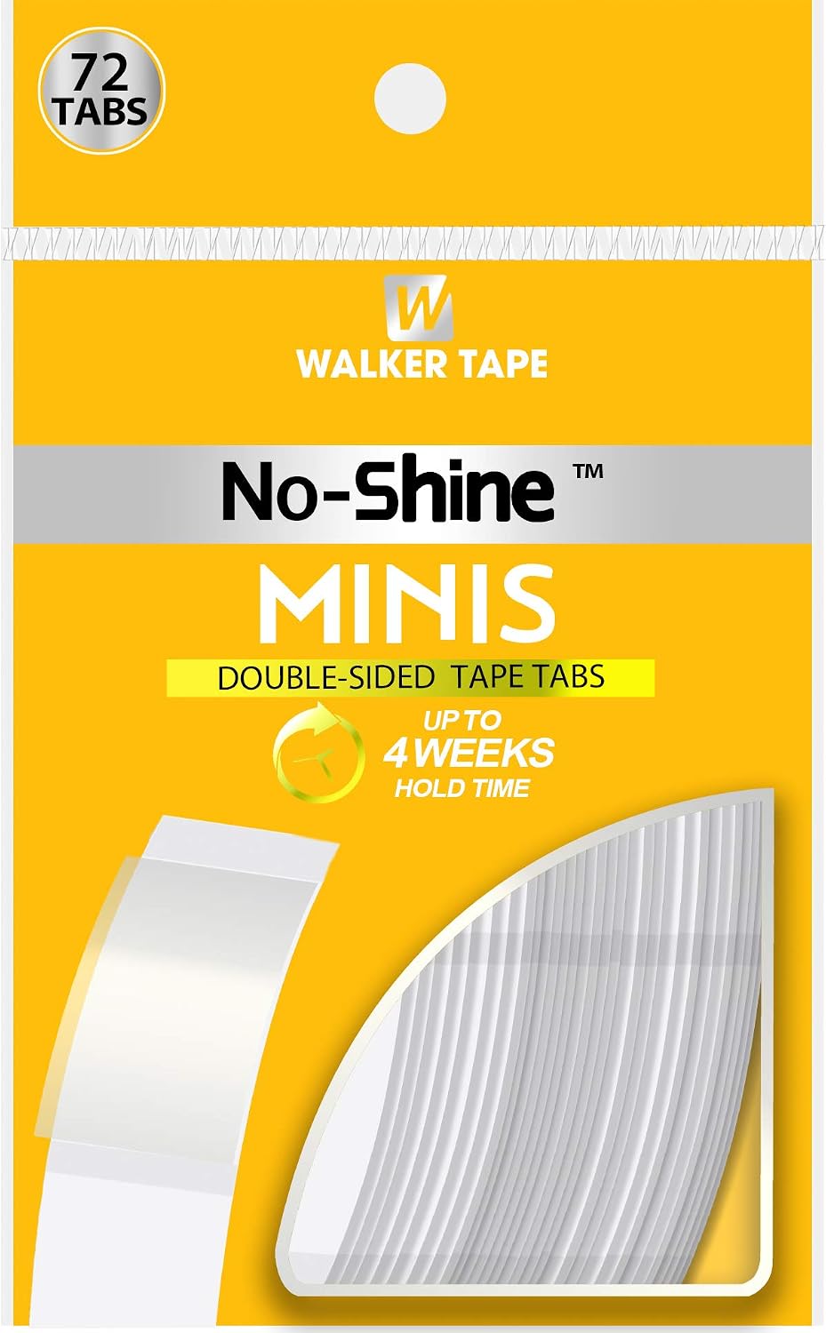 Walker Tape No-Shine Mini's Protez Saç Bandı Oval 3/4'' x 3'' (2,0cm x 7.5cm) 72 Adet