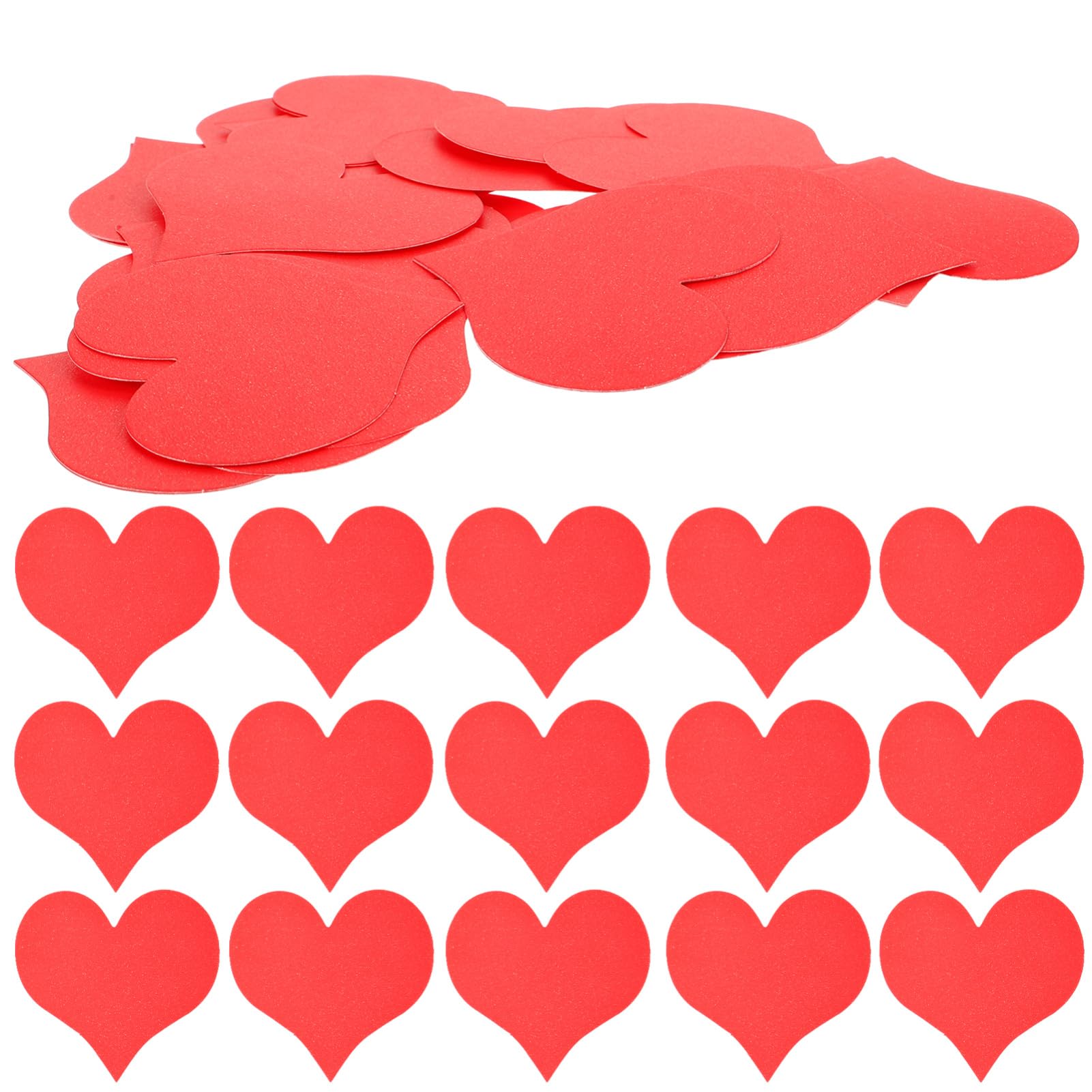 NUOBESTY 4 Set Carta D'amore Biglietti D'auguri Vuoti Piccole Carte Vuote Insegna Al Neon Decorazione Muro Wall Decor Carta Del Cuore Kit Di Biglietti Di San Rosso 100 Pezzi * 4