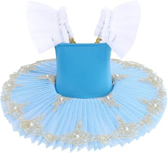 Girls Camisole Skirted Leotard Swan Lake Ballet Dance Outfit Tutu Princess Dress Ballerina Costume for Performance