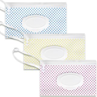 Wipes Container Compatible with Huggies,3 PCS Reusable Wipes Holder and Travel Wipes Case, Refillable Wipe Holder Case for Outdoor, Bathroom and More