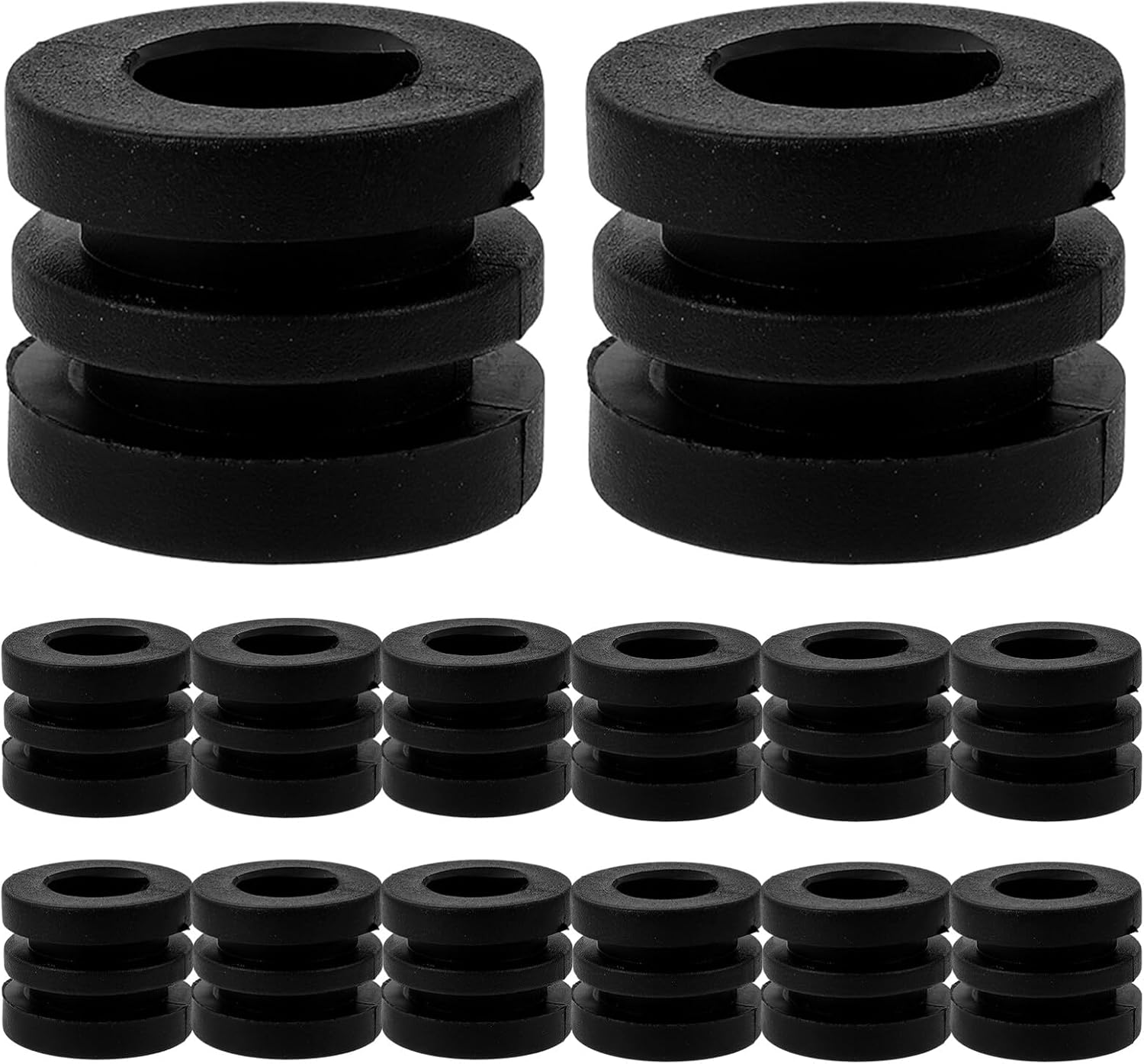 Kisangel 16pcs Foosball Gaskets Table Football Bumper Pads Small Foosball Washer Pads for Football Machine Bearings Table Rod Parts