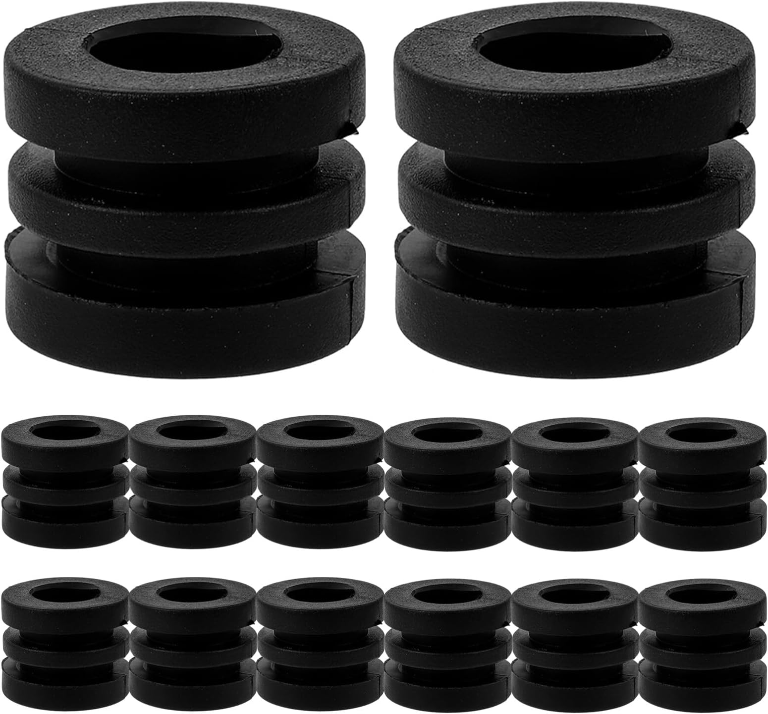 Kisangel 16pcs Foosball Gaskets Table Football Bumper Pads Small Foosball Washer Pads for Football Machine Bearings Table Rod Parts