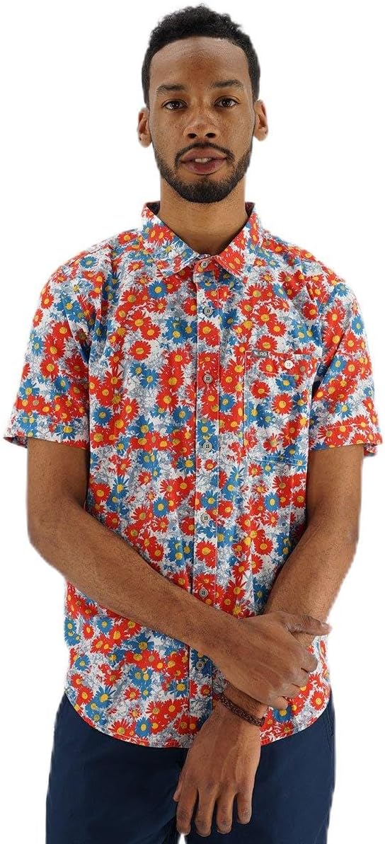 LRG Men's Rc Printed Ss Woven