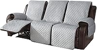 Vista 19 de LUFEIJIASHI Fundas antideslizantes para sofá reclinable de 2 plazas, fundas impermeables para sofá reclinable de 2 asientos, fundas de terciopelo