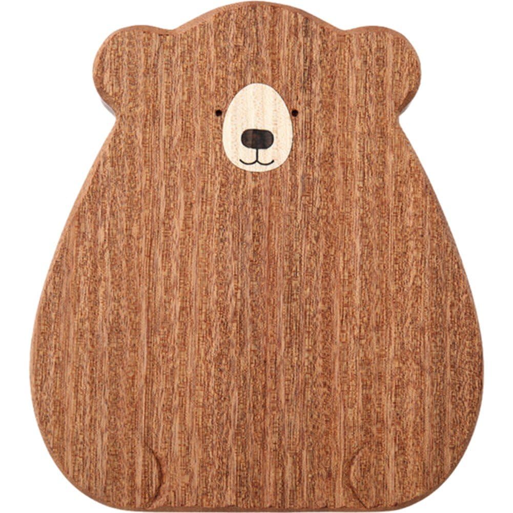 Planche à découper en bois ours anti-rayures pour plateau de service pain