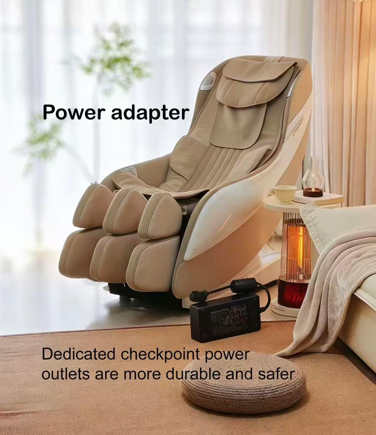 Recliner Power Adapter, 2-pin 29V 2A Adapter, Providing Safe and Stable Charging, Compatible with Most Brands of Electric recliners/Couch/Sofas/Lift Chairs/Upright desks (6.6FT)
