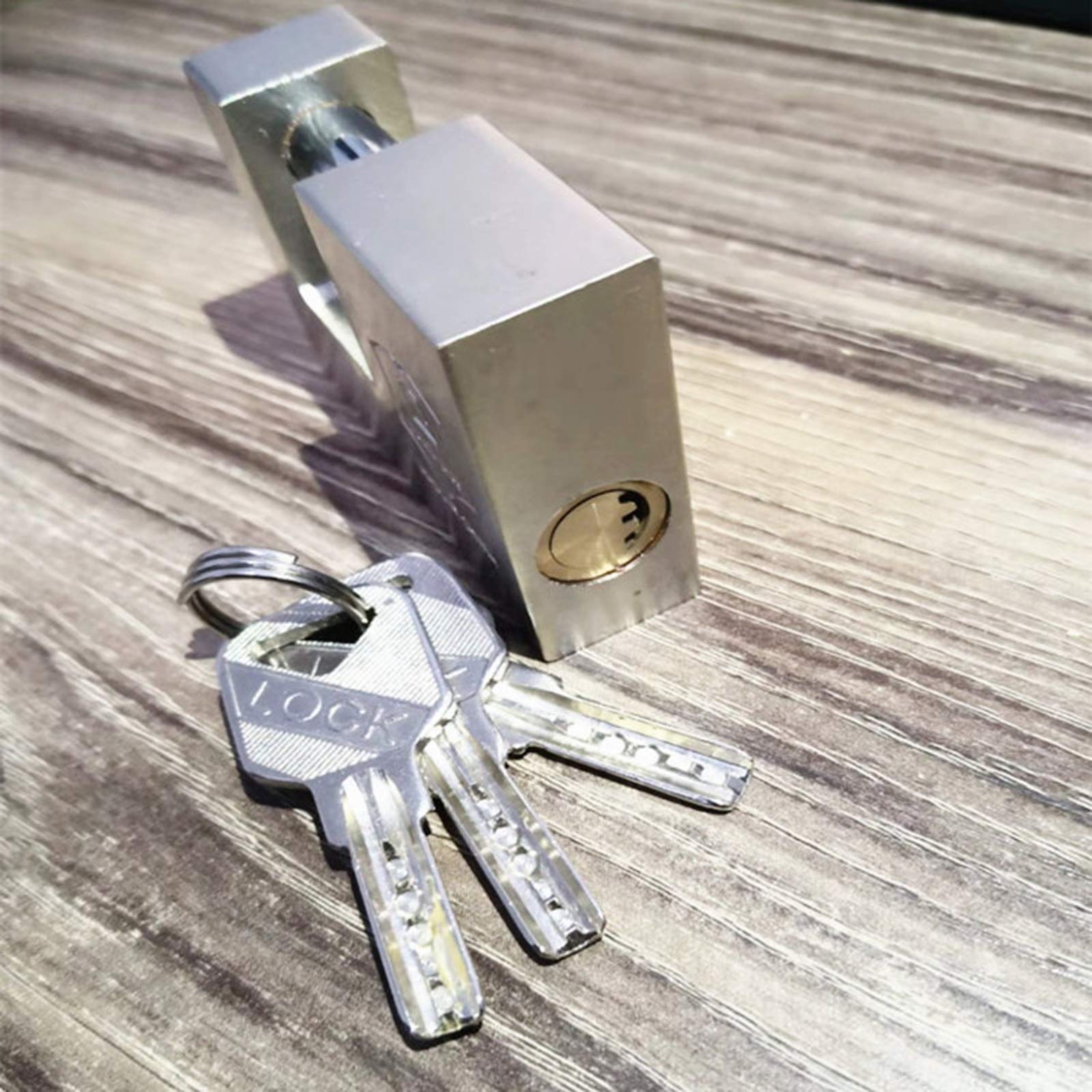 kłódka, Klucz poziomy z 3 kluczami, stosowany do zamków kontenerów magazynowych ogrodzeniowych, szerokość korpusu zamka 70 mm 80 90(80mm)