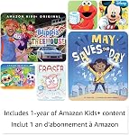 Amazon Feu 7 Comprimé pour enfants (nouveau modèle), 3-7 ans. 7" comprimés pour enfants Amazon - 2022, contenu publicitaire libre avec contrôle parental inclus, 10-hr batterie, 16 GB, bleu