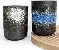 Vista 1 de Juego de 2 tazas de té japonesas, tazas de té de porcelana de cerámica, sin mango, taza de té modelo asiático para matcha, té verde, capuchino, sake
