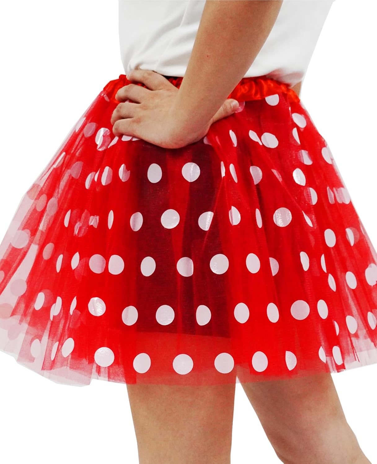 Adult Women Polka Dots Tutu Skirt Teens Ballet Tulle Tutu Dress-Up Birthday Christmas Tutu Costume for Women