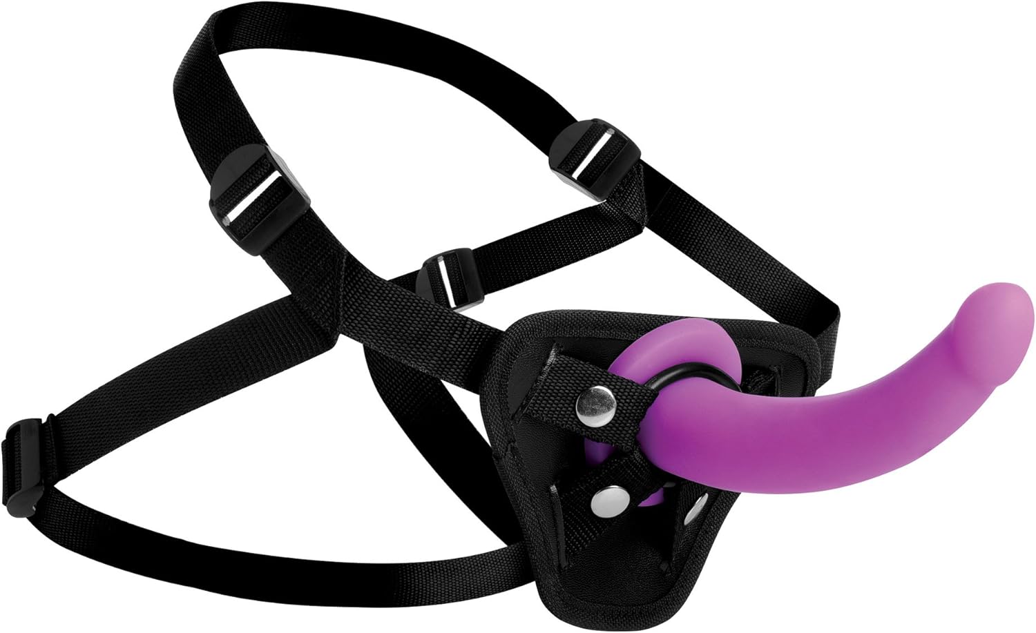 Navigator Silicone G-Spot Dildo with Harness