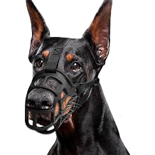 Dog Basket Muzzle, Anti-Biting Chewing Cage Muzzle, Lightweight and Comfortable, Allows Panting & Drinking, Transparent Size 1