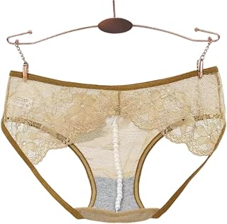 Culotte érotique pour femme - String Ouvert avec perles transparentes - Grandes tailles - Sexy - Mini string creux - Sous-vêtements sexy pour le sexe - Dos nu
