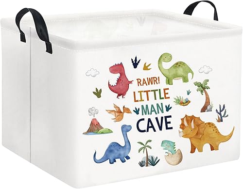 Miniatura 12 de Cesta rectangular de almacenamiento para niños con asas para el hogar, cocina, niños y niñas, lindo contenedor organizador de almacenamiento de