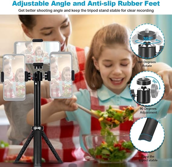 NexiGo 60FPS 1080P Webcam Kits, N660P FHD USB Web Camera with Privacy Cover, Upgraded Video Conference Lighting, Extendable Tripod Stand, for Zoom/Skype/Teams