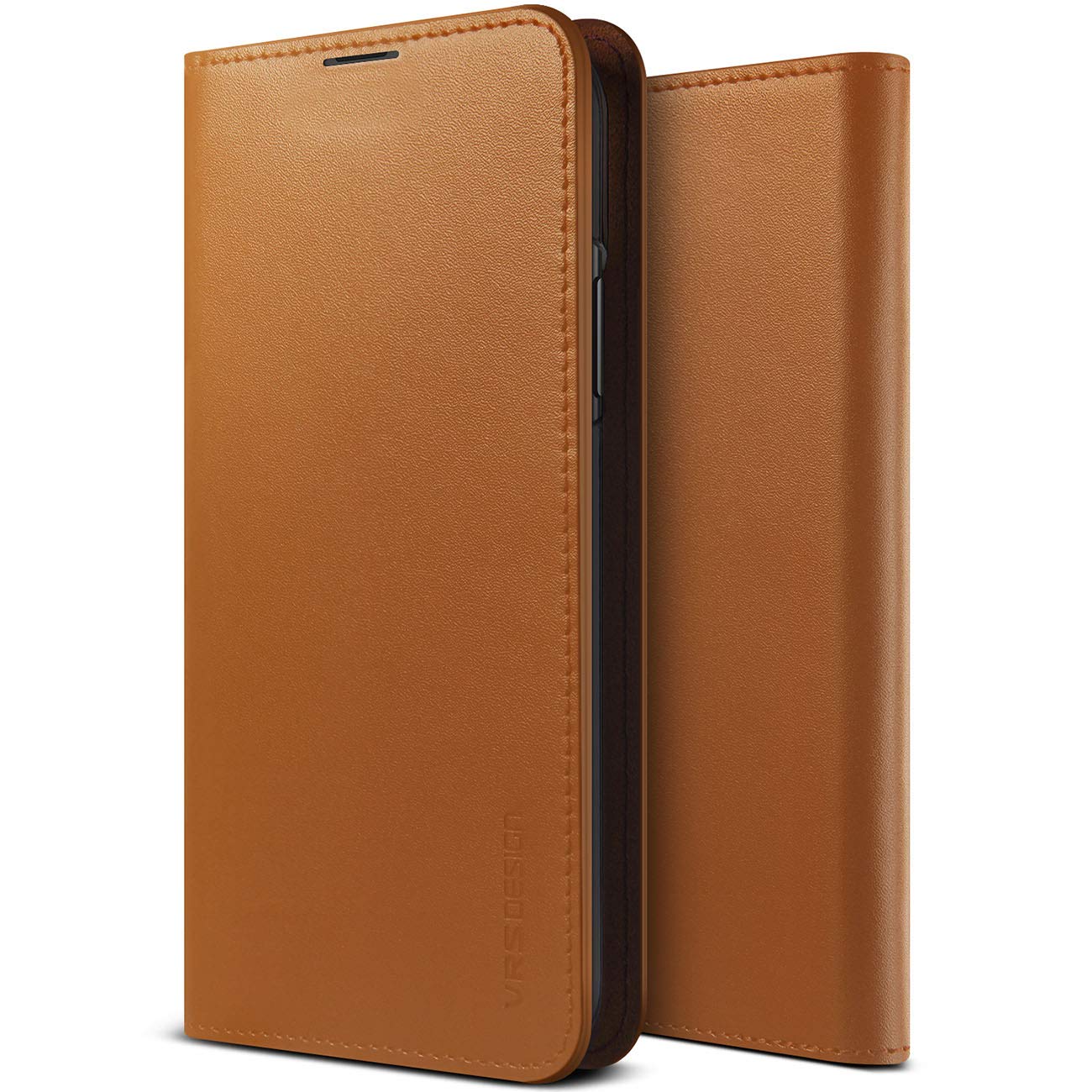 Genuine Leather Diary Wallet designed for Samsung Galaxy Note 10 case cover - Brown