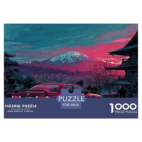 Deslumbrante Coche Deportivo Puzzle De 1000 Piezas, Moderno DIY,Entretenimiento Creativo para Adultos Y Niños…
