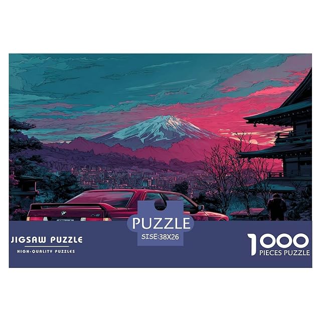 Deslumbrante Coche Deportivo Puzzle De 1000 Piezas, Moderno DIY,Entretenimiento Creativo para Adultos Y Niños…