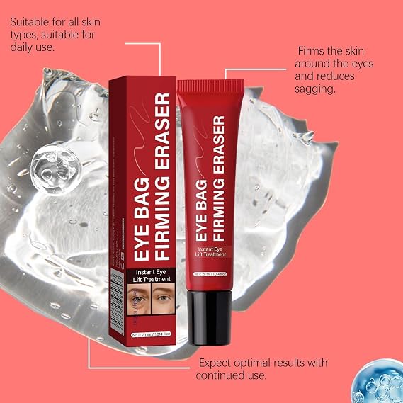 Eye Bag Instant Eraser, Anti-Aging Eyes Cream, Eye Bag Firming Eraser, Reduces Wrinkles And Dark Circles, Soothing & Moisturer & Refresh For Eyes Area, Suitable For All Skin Types (1PC, 20ml)