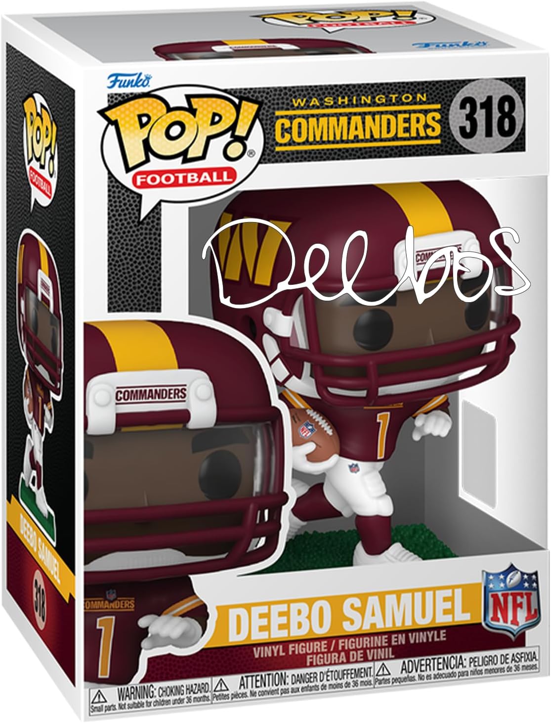 Deebo Samuel Funko POP! Laser Autograph + Protector Case