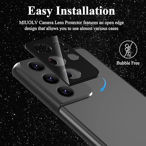 Miniatura 7 de Paquete de 4 protectores de lente de cámara para Galaxy S21 Ultra protector de pantalla de cámara de vidrio templado 9H compatible con Samsung