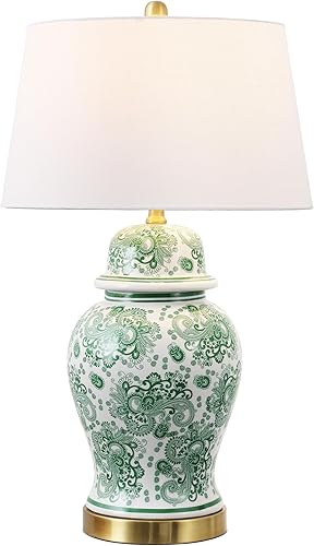 Miniatura 11 de JONATHAN Y JYL3008A Ellis - Lámpara de mesa LED de cerámica de 29.5 pulgadas, lámpara tradicional de mesita de noche y escritorio para dormitorio,