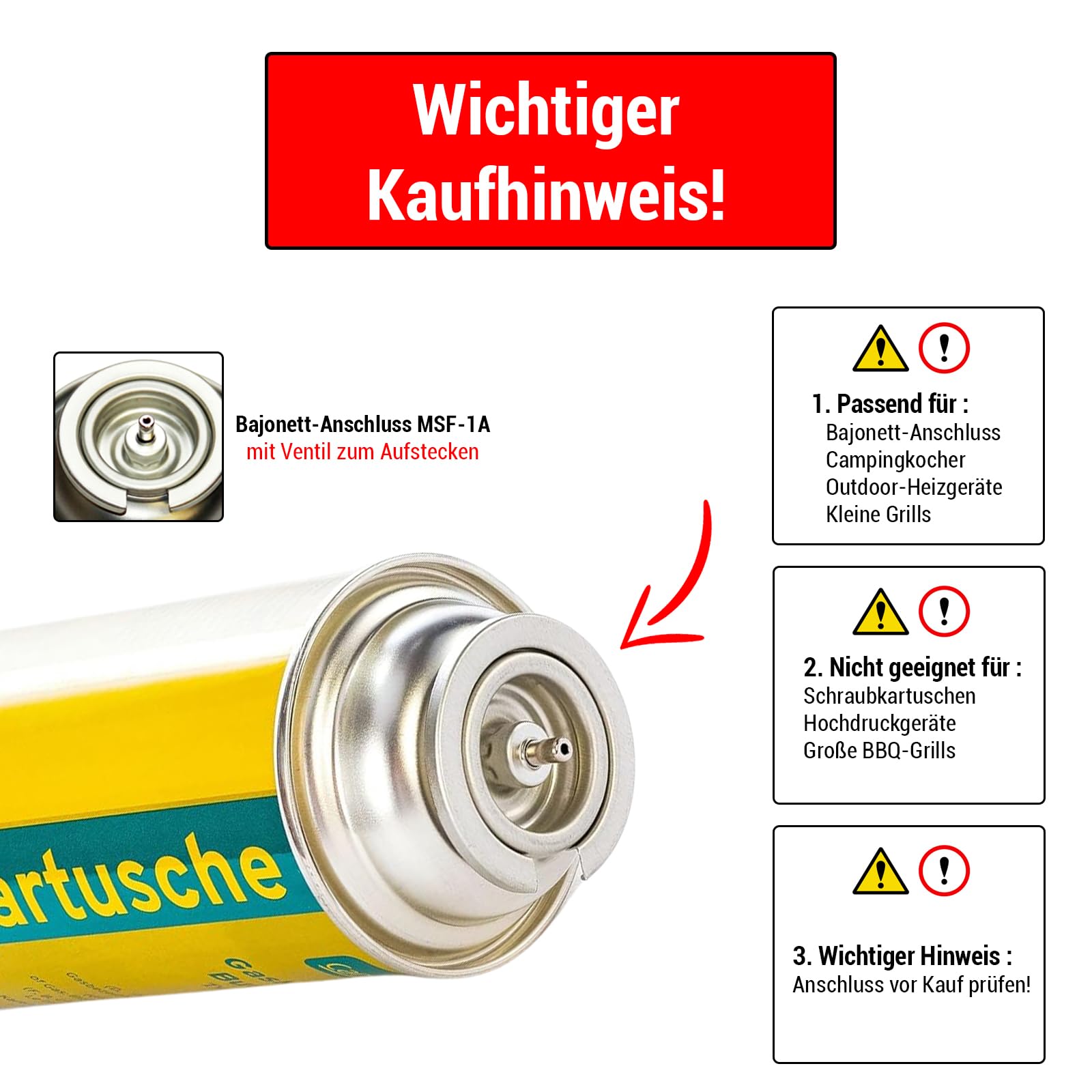 Campingman® Wkłady gazowe 227 g (8)