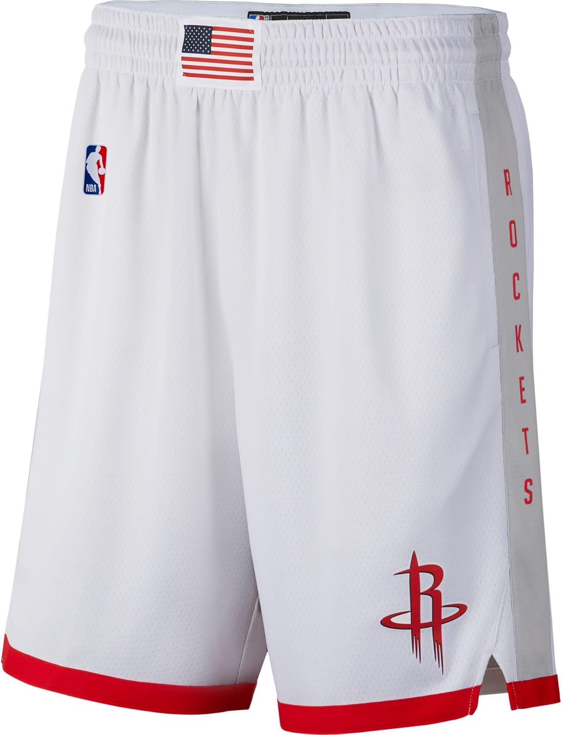 Houston Rockets NBA Kids Youth 8-20 White City Edition On-Court Swingman Performance Shorts