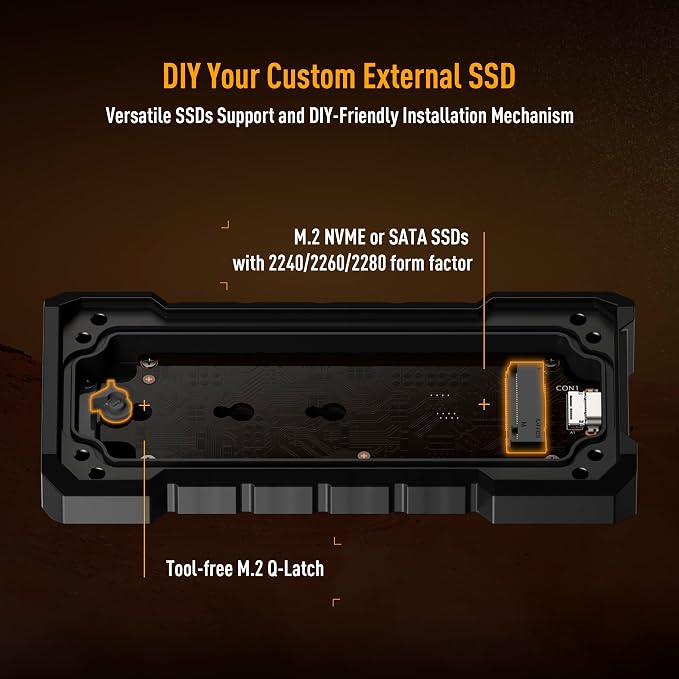 Enclosure SSD USB-C 3.2 Gen 2x2 ASUS TUF Gaming A2 miniatura 3