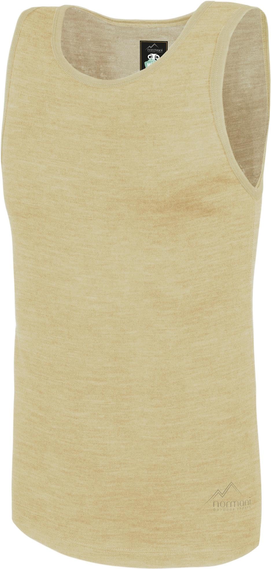 Herren Merino Unterhemd Trägerhemd 100% Merinowolle Tanktop 200 g/m²