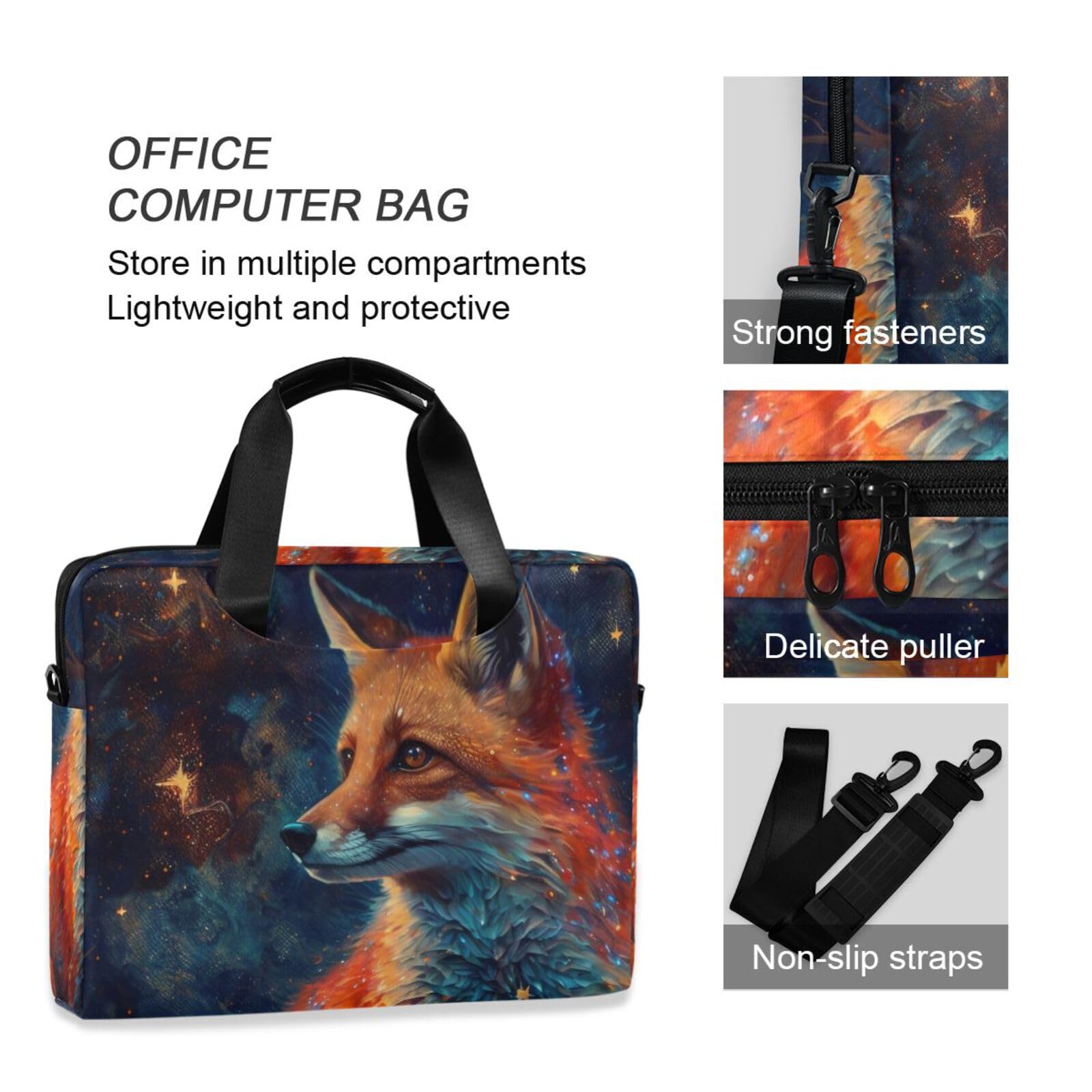 Amazon.com: FOLIOSA Laptop Bag Fox in The Sky Print for