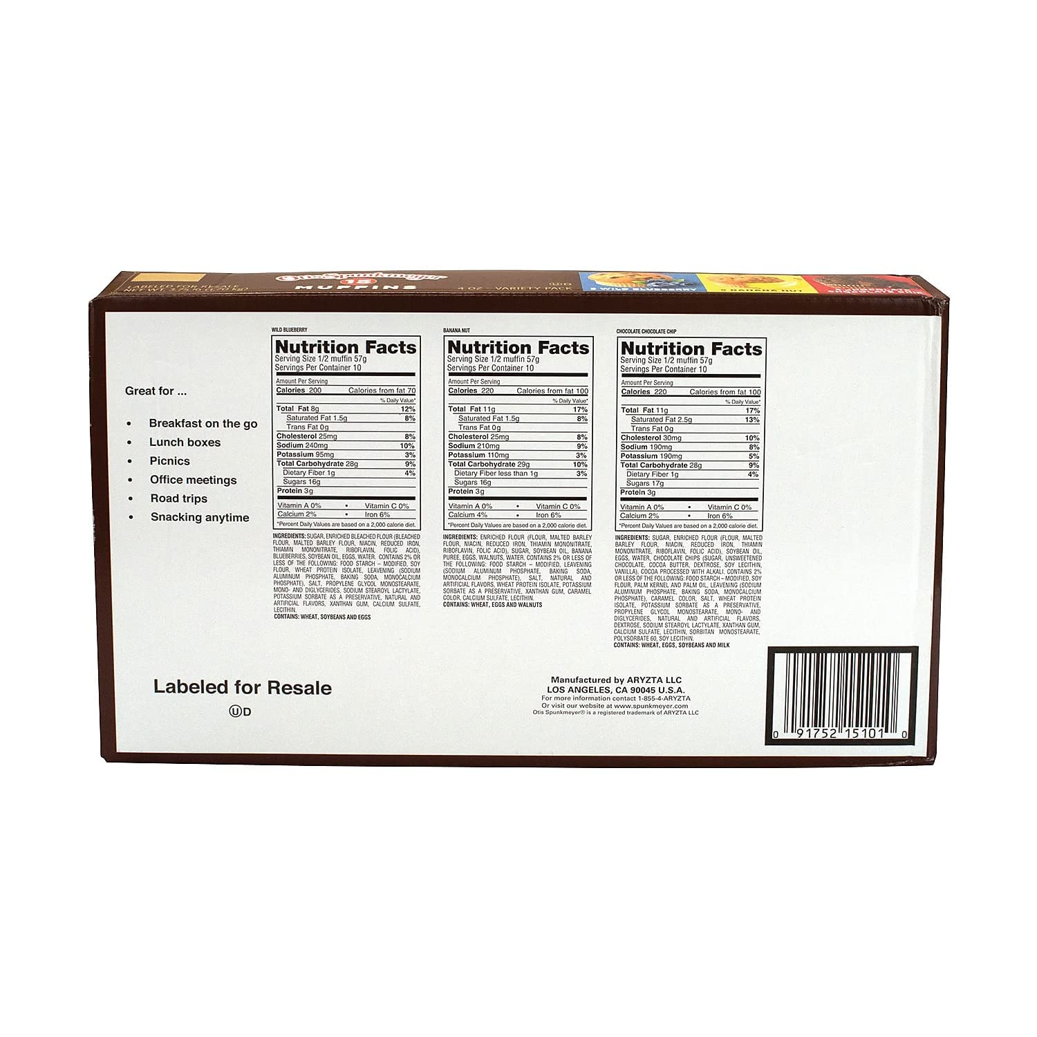 Otis Spunkmeyer® Muffin Variety - 15/4 oz.
