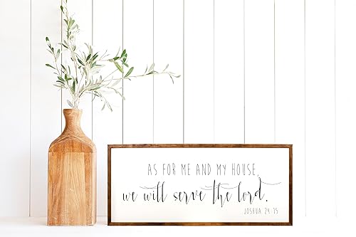 Miniatura 4 de 10x20 inches, As For Me And My House We Will Serve The Lord - As For Me And My House We Will Serve The Lord Sign - Scripture Wall Art - Bible Verse