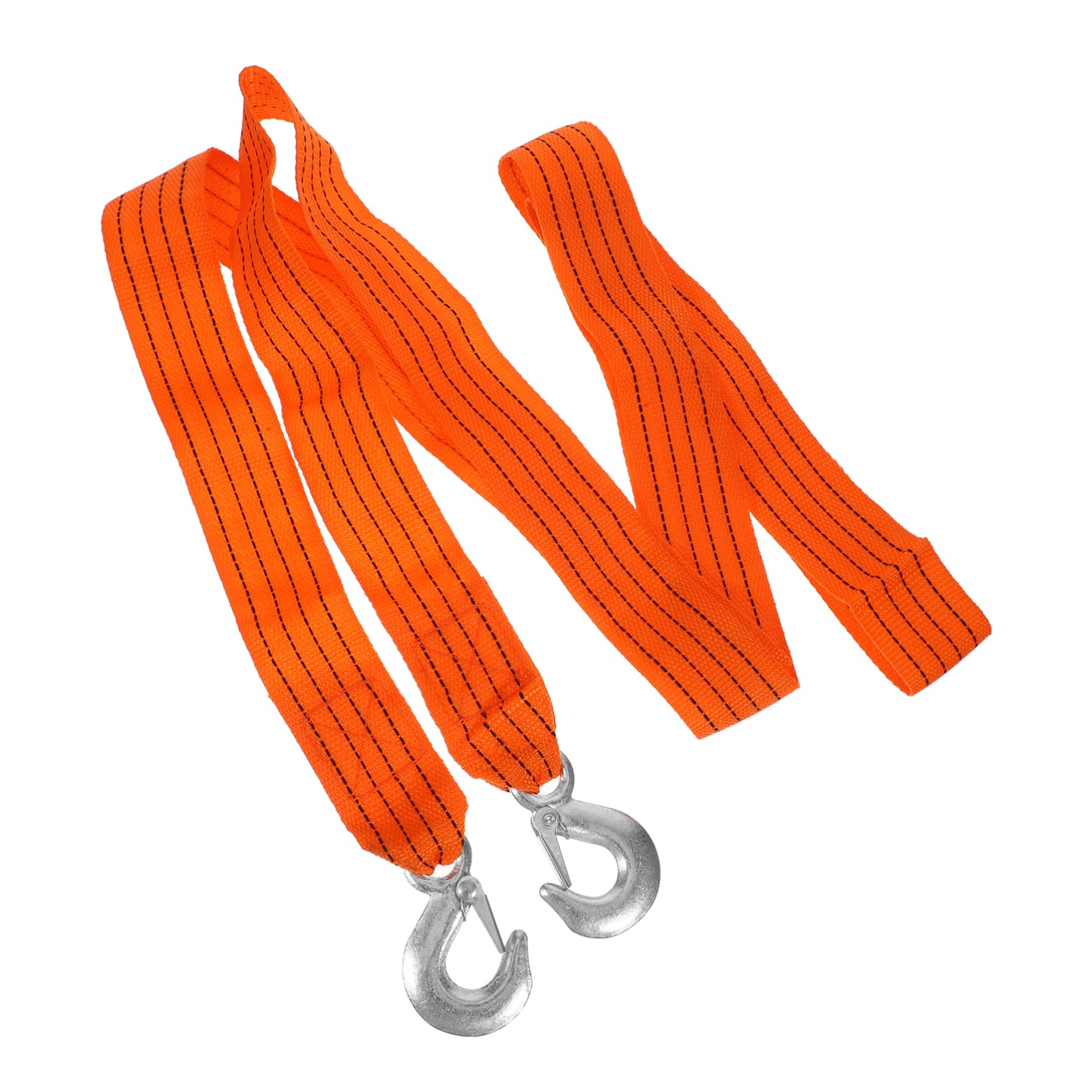 Ciieeo Heavy Duty Towing Strap with Hook Fluorescent Pull Strap for Car Capacity Multi Functional Tow Rope for Vehicles and Trailers Lightweight and Portable