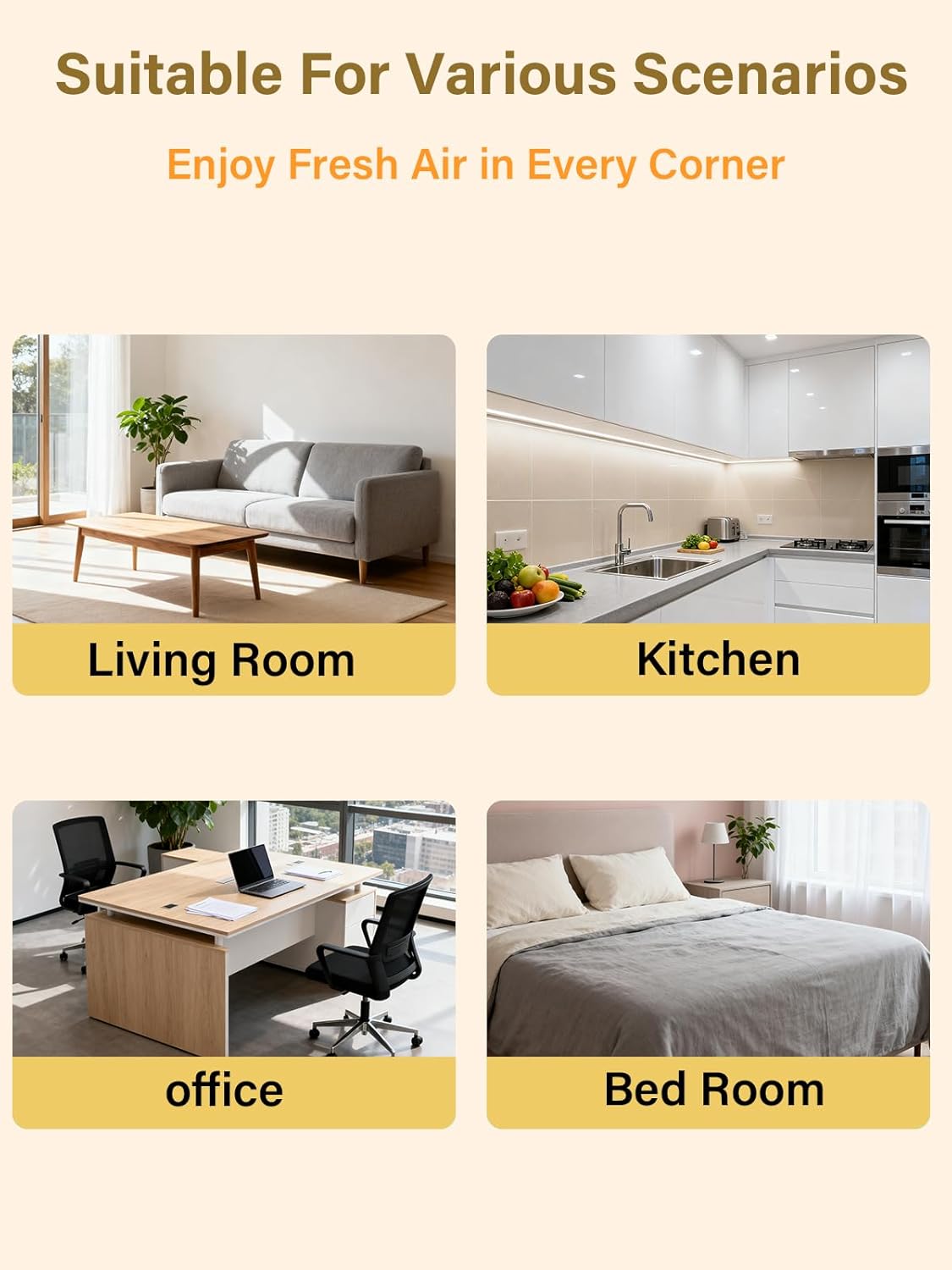 1000 Replacement Filters Compatible with Air Doctor 1000 Air Purifier, Integrated Premium Filter, activated Carbon and Pre-filter, 2-Pack - Image 4