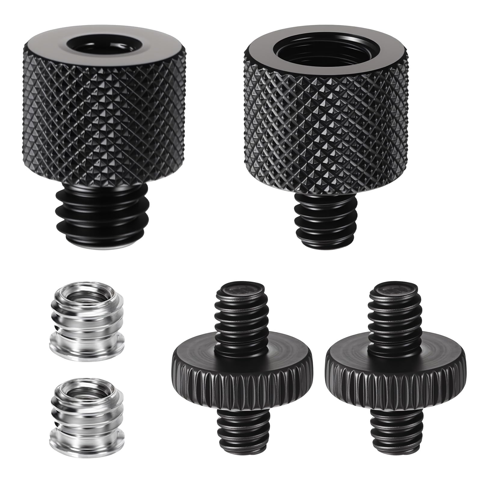 Adaptateur de trépied, 3/8" vers 1/4", filetage 1/4" vers 3/8", filetage 1/4" à 1/4", adaptateur pour trépied d'appareil photo, trépied de microphone, trépied de lampe