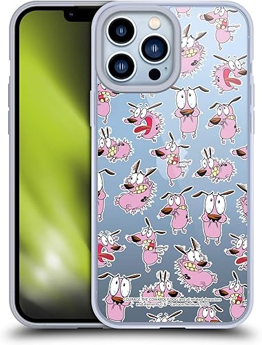 Head Case Designs Funda de gel suave con diseño de perro de Courage The Cowardly con licencia oficial compatible con Apple iPhone 13 Pro Max
