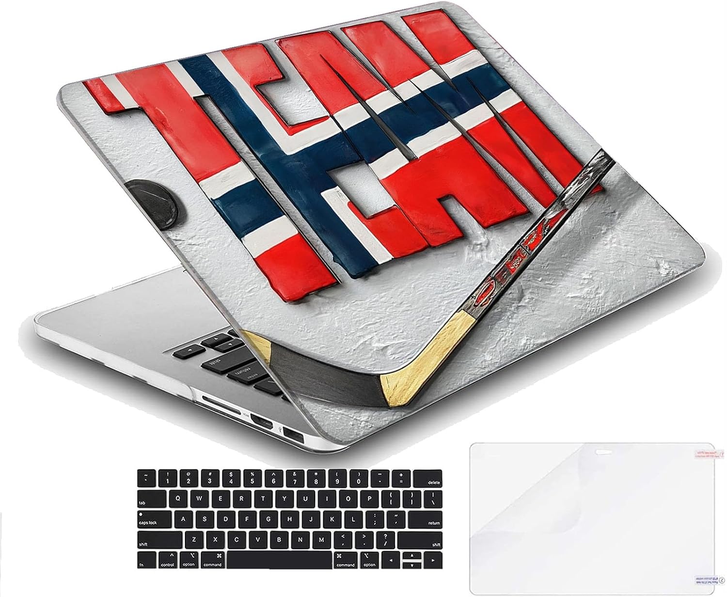Compatible with MacBook Neo 13-inch, Hard Shell Case with Keyboard Cover and Screen Protector (A3404 A18 Pro chip, 2026 Release) - Hockey MC21698