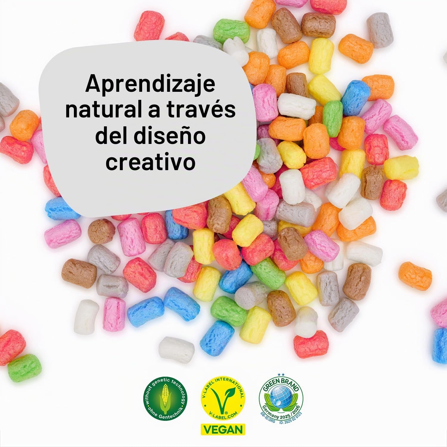 Playmais Mosaic Princess | 2300 piezas | Kit de manualidades | Juguete natural | Incluye esponja, 6 plantillas de diseño | vegano, responsable y seguro para niños y medio ambiente | a partir de 3 años