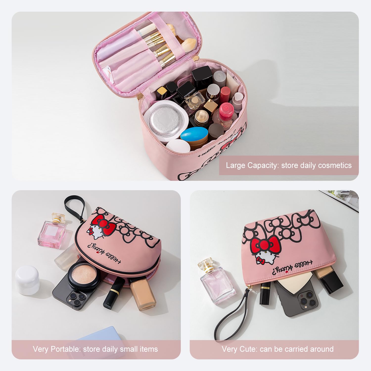 Vimanllie Hide and Seek Travel Cosmetic Bag