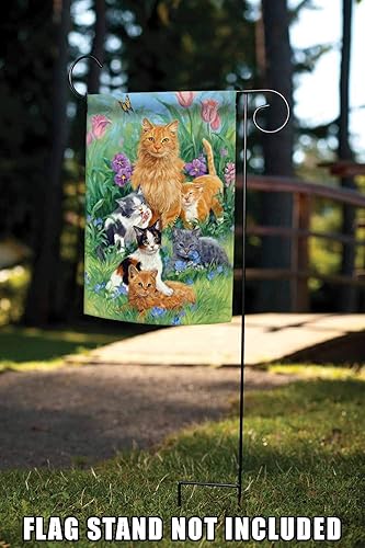 Miniatura 4 de Toland Home Garden - Bandera decorativa para jardín diseño de gatos de 118 x 177in