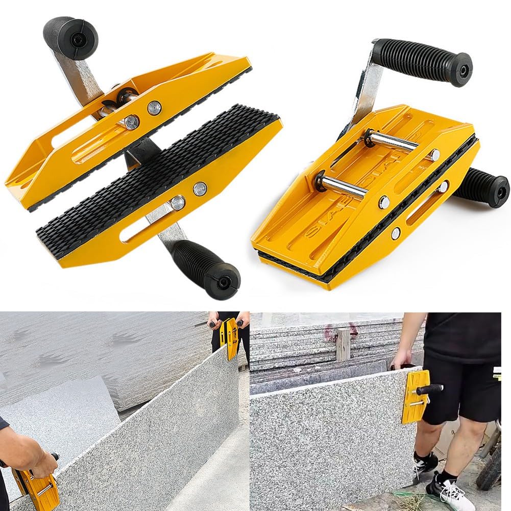 Morsetti in granito, supporti per pannelli di trasporto in pietra, strumenti di sollevamento resistenti, capacità 350 kg, impugnatura in gomma antiscivolo, impugnatura ergonomica per lastre