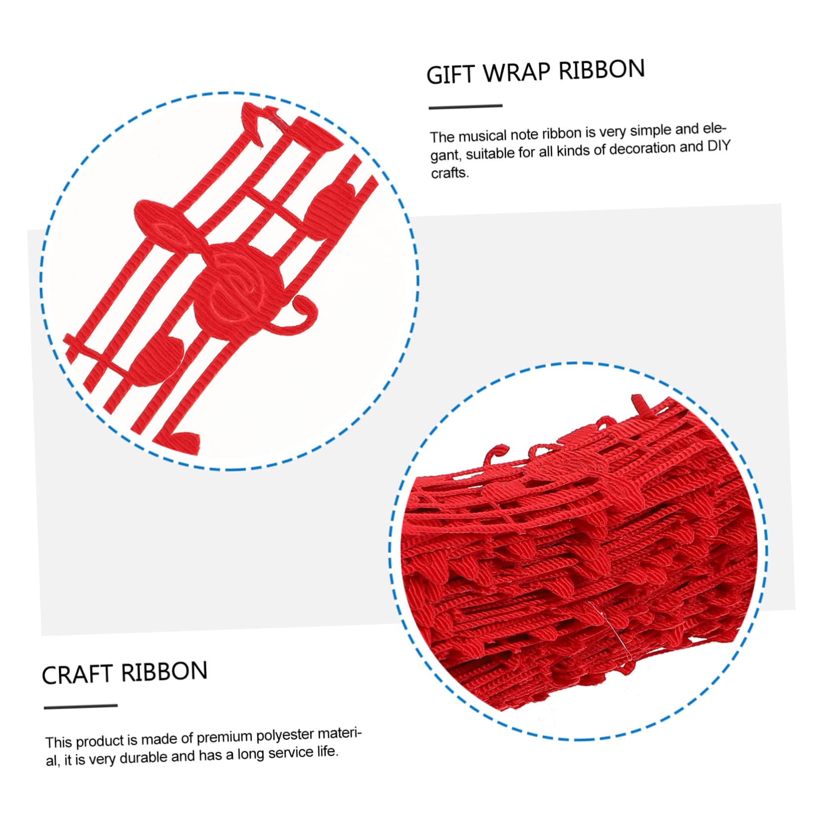 STOBOK 4stücke Musiknoten Satinband Yards Geschenkverpackung Haaraccessoires Festdekoration Robustes Material Für Kreative Bastelprojekte Für Feiern Besondere Anlässe