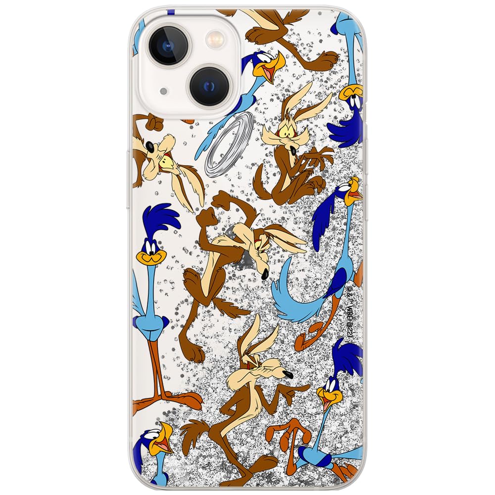 ERT GROUP mobile phone case for Apple Iphone 13 original and officially Licensed Looney Tunes pattern Looney Tunes 021 optimally adapted to the mobile phone, with glitter overflow effect